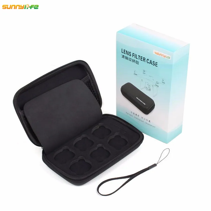 Sunnylife DJI Phantom 4 Filter Lens Storage Bag Shockproof Waterproof Portable Filter Case for DJI Phantom 3 Spare Parts  (6)