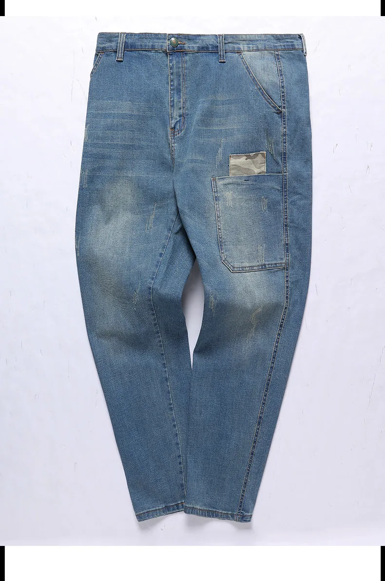 12xl 11XL для мужчин джинсы для женщин плюс размеры карандаш брюки девочек эластичность Hipster лоскутное мотобрюки прямые 7xl 8xl 9xl осен