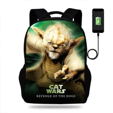 BULEFLYER School Bag Backpack YoDA Star Wars Printing Boys Schoolbag Students Book Bags Kids School Bags Teenager Schoolbags star wars backpack for boys school bags kids daily backpacks children backpack book bag bags schoolbags best gift bag mochila