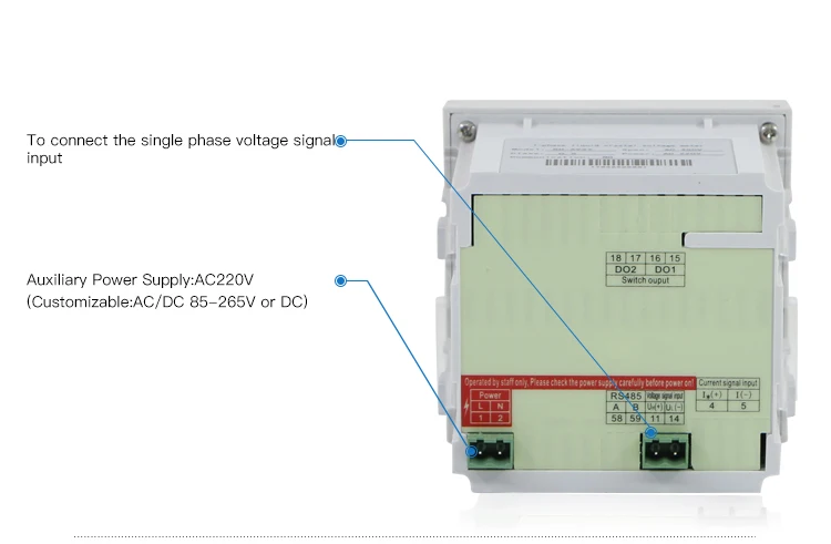 REHE RH-AV3Y 96*96 мм lcd лучшее качество однофазный электронный измеритель напряжения переменного тока