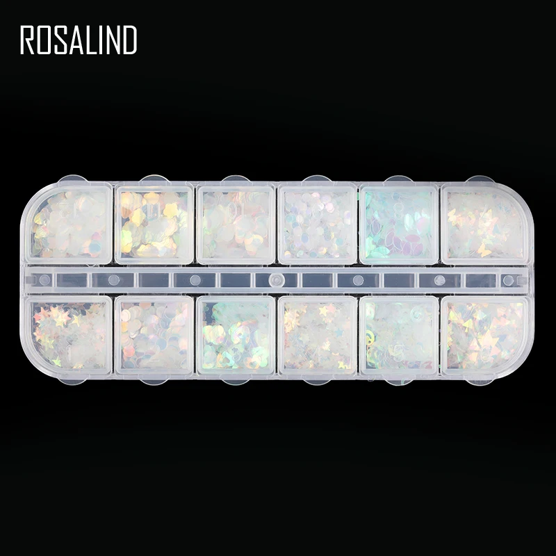 Аксессуары для дизайна ногтей ROSALIND очаровательные Пластиковые Блестки маникюра