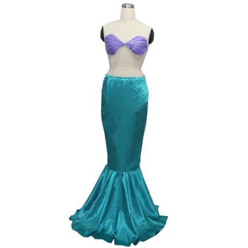 

2017 The Little Mermaid Ariel Skirt Princess Ariel Costume Dress for adult Cosplay Costume Tailor-made