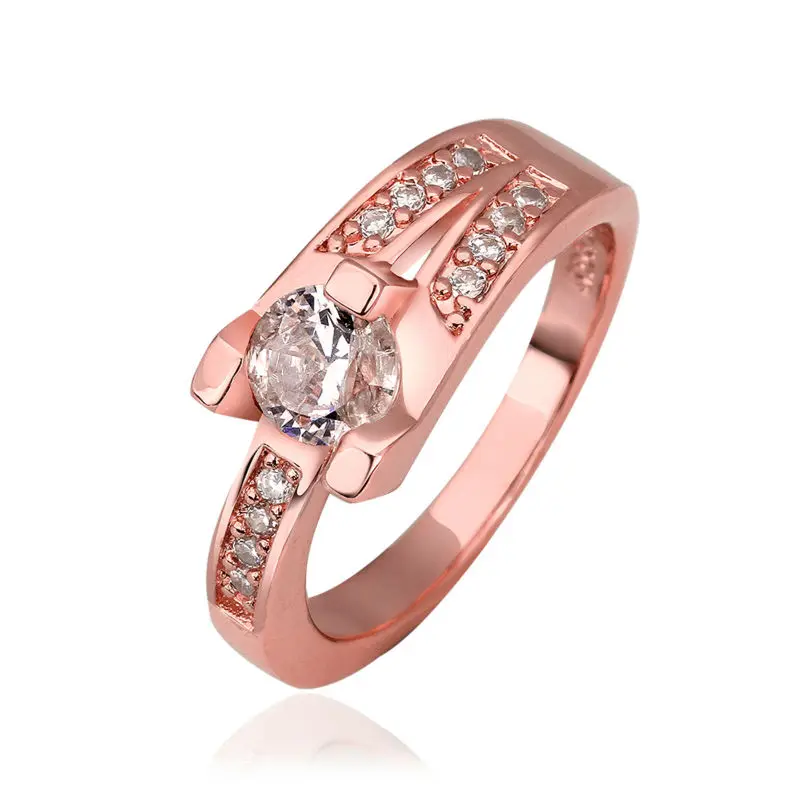 New Gold Color Fashion Rings For Women Korean Drama Engagement Wedding
