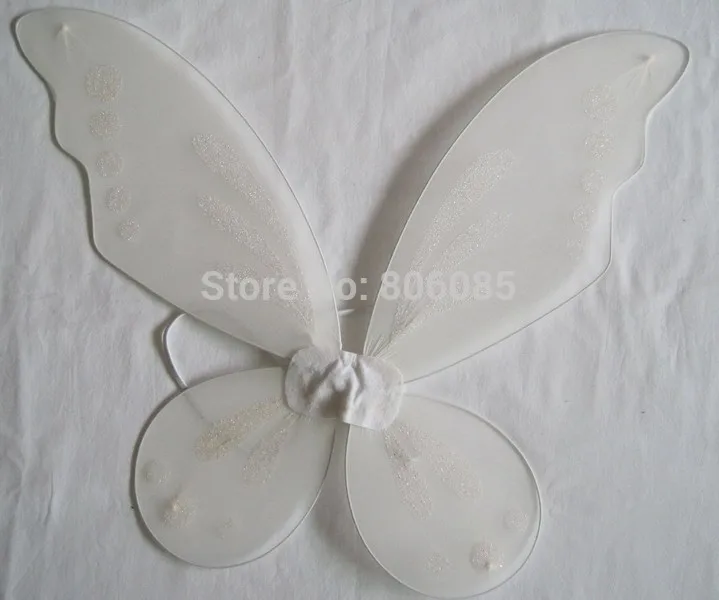 Pixie Фея белые крылья бабочка Хэллоуин крылья для вечеринки