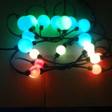 40X WS2801 D50mm 360 градусов светодио дный 3D цифровой пиксельный шар на Рождество украшают