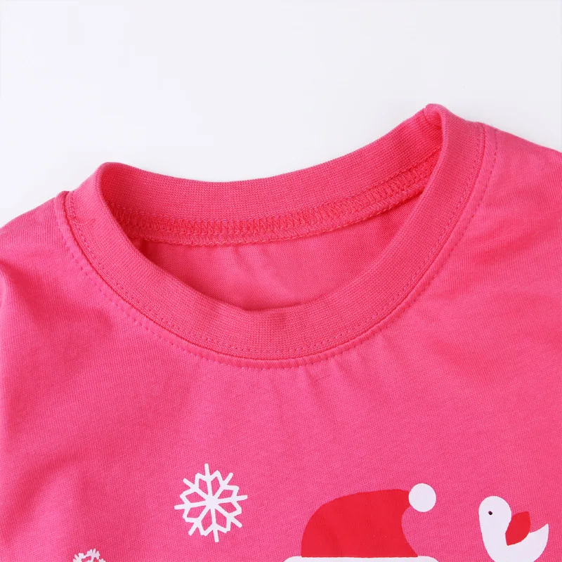 Новинка; для маленьких девочек и мальчиков, ночное белье, Санта Клаус Ночная одежда с оленем Пижама комплекты Детская осенне-зимняя одежда с рождественским мотивом LP039