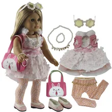 Fashion Doll Clothes Set Toy Clothing Outfit for 18 inch American Doll Casual Clothes Many Style for Choice X114