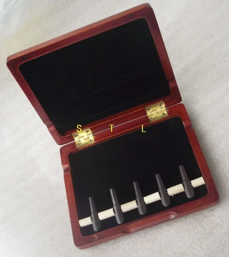 Beautiful Wooden Bassoon reed case hold 5 pcs reedsin Parts