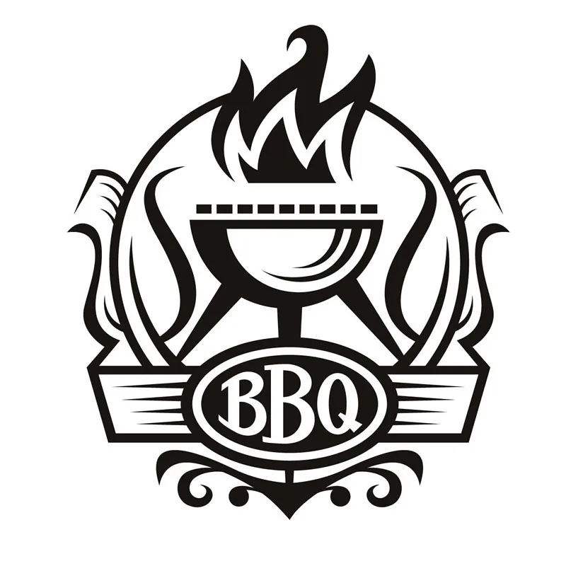 BBQ Badge Decal Vinyl Removable Waterproof Home Decor Grill With Fire Wall Stickers For Kitchen Wall Sticker For Diningroom BBQ Badge Decal Vinyl Removable Waterproof Home Decor Grill With Fire Wall Stickers For Kitchen Wall Sticker For Diningroom