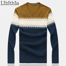 Шерстяной мужской свитер, однотонный пуловер с рисунком, v-образный вырез, роскошный мужской джемпер, одежда мужская рубашка, Sueter, большие размеры, M-8XL, J100