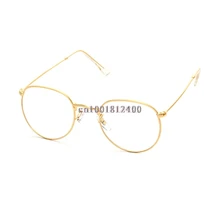 Винтажные мужские и женские очки, оправа, круглые прозрачные Линзы для очков, оптические, Новинка