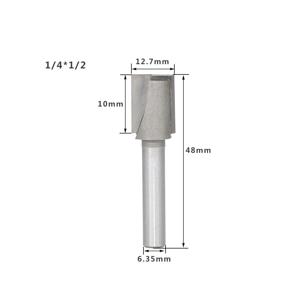 1 шт. 1/" хвостовик 2 ффлейта прямой бит Деревообрабатывающие инструменты фрезы для дерева Карбид фрезы