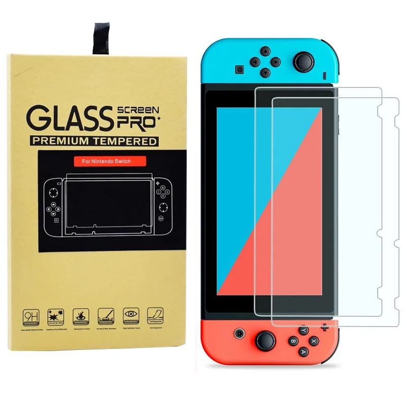 

Premium 2 Pack Tempered Glass Screen Protector For Nintend Switch Protective Film Cover For Nintend Switch NS Accessories