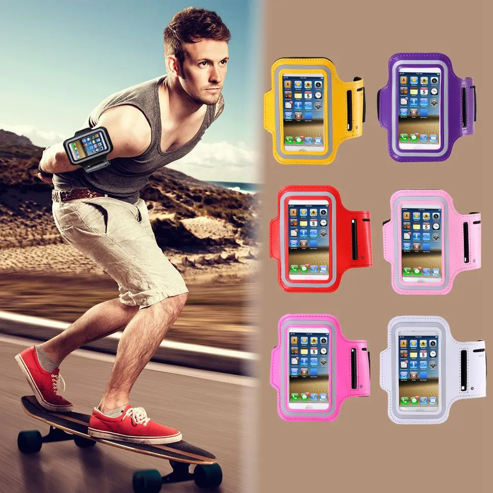 Porta celular palestra sport Case for Samsung Galaxy Note 1 2 3 4 5 i9220 N7100 N9000 N910 Sport Running arm band Waterproof | Мобильные