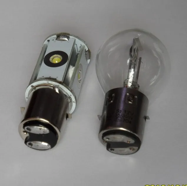 Trocar lampada S2 para H4 Bicicleta-el-trica-bicicleta-el-trica-farol-l-mpada-de-ilumina-o-led-s2-ba20d-di