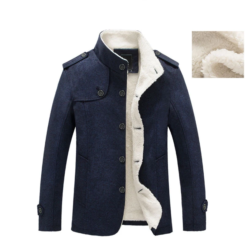 Mountainskin Winter Mens Coat Fleece Lined Thick Warm Woolen Coats Autumn Overcoat Male Wool Blend Jackets Brand Clothing Mountainskin Winter Mens Coat Fleece Lined Thick Warm Woolen Coats Autumn Overcoat Male Wool Blend Jackets Brand Clothing