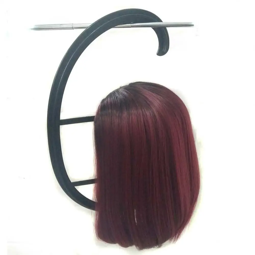 Portable Hanging Wig Stand Durable Wig Holder Display Hanger Hairpiece Hook Type Plastic DIY Long and Short Wigs Hats