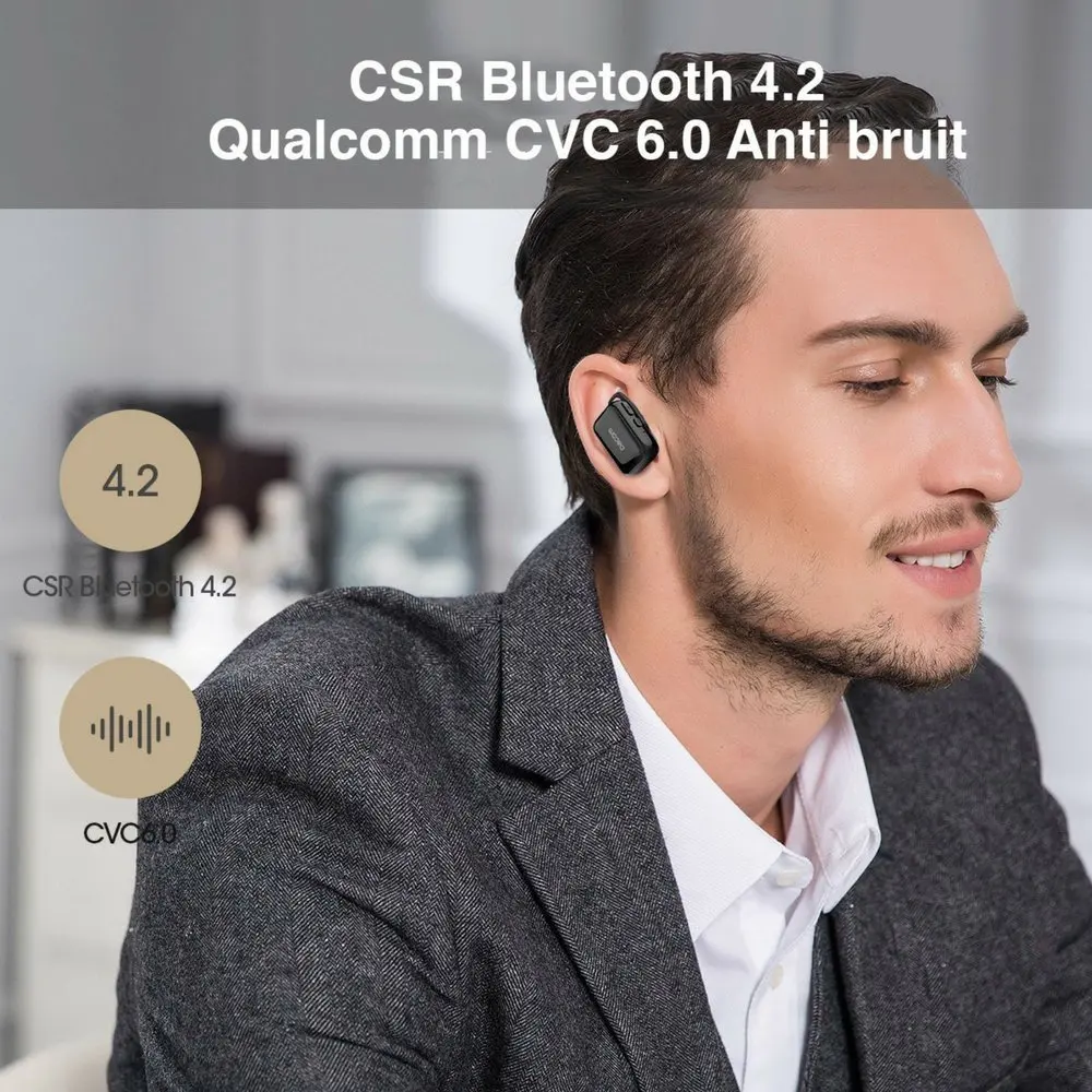 Dacom GF8 TWS Bluetooth наушники настоящие беспроводные Pods Близнецы стерео звук спортивные