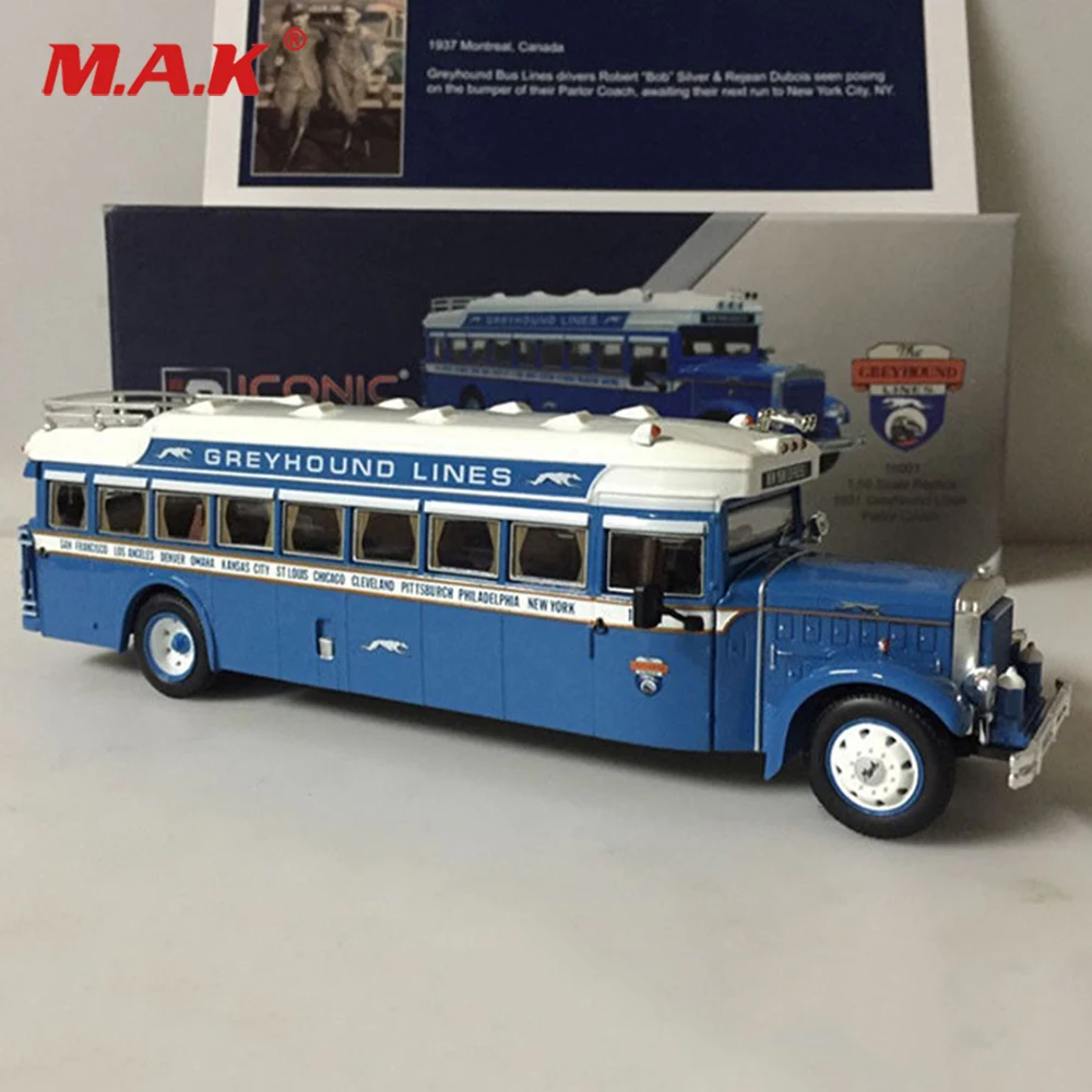In Stock 1/43 Scale Soviet Russia Yellow Double-decker Bus Model IKarus-280 Diecast Toys Model for Children Kids Gifts
