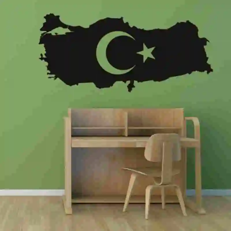 Турция карта наклейка Turkiye муурнаклейки постеры виниловые настенные наклейки