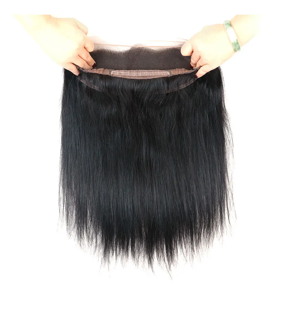 Hair Villa Remy Brazilian Straight Hair 360 Lace Frontal Closure With Bundles 2 3 Human Hair Bundles With Lace Frontal For Salon (6)