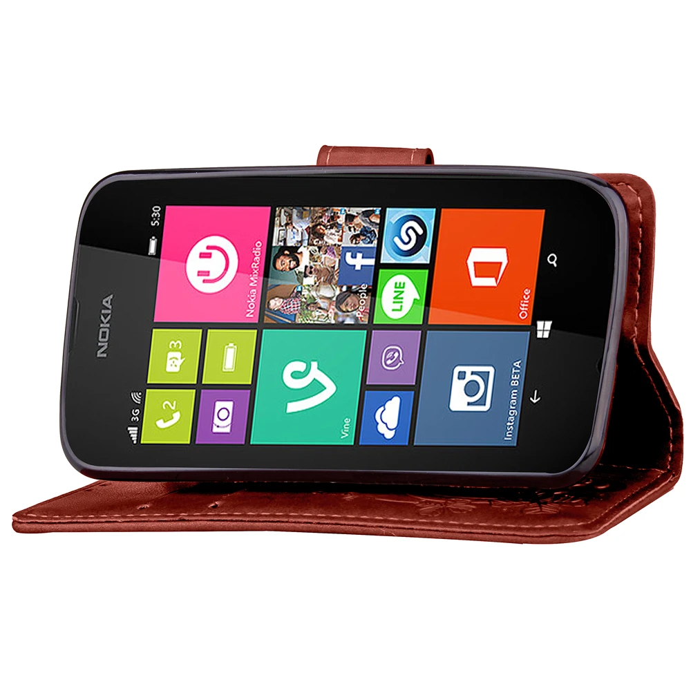 Для Nokia Lumia 530 N530 сверление 3D цветы Флип Вертикальный чехол мобильный телефон