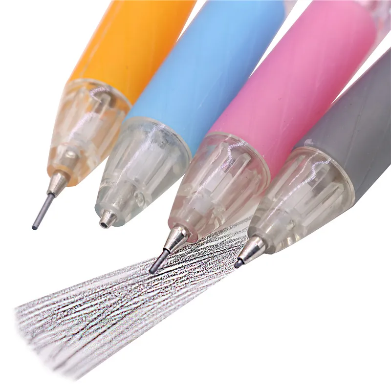 2 шт Ручка разных цветов офисные канцелярские принадлежности 0,7 мм прозрачный с автоматическим карандашом ластик Избегайте резки карандаш механический карандаш