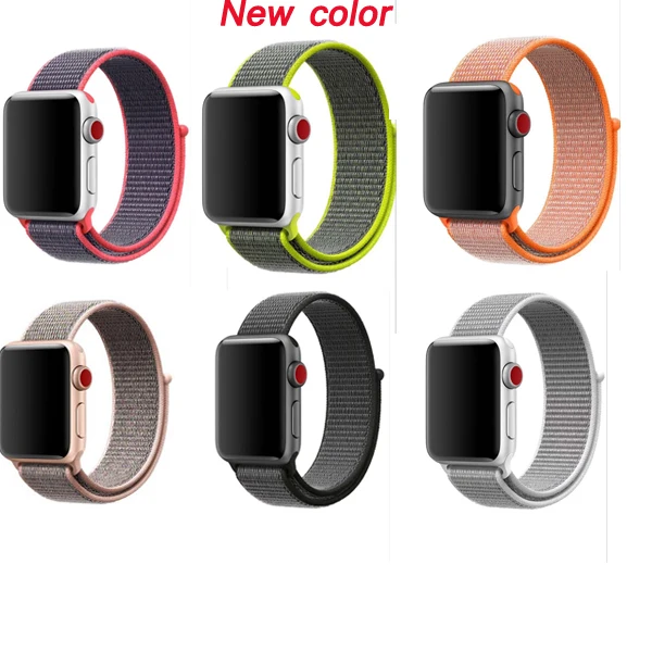 Серия 5/4/3/2/1 спортивный бесшовный ремешок для наручных часов apple watch версии нейлон