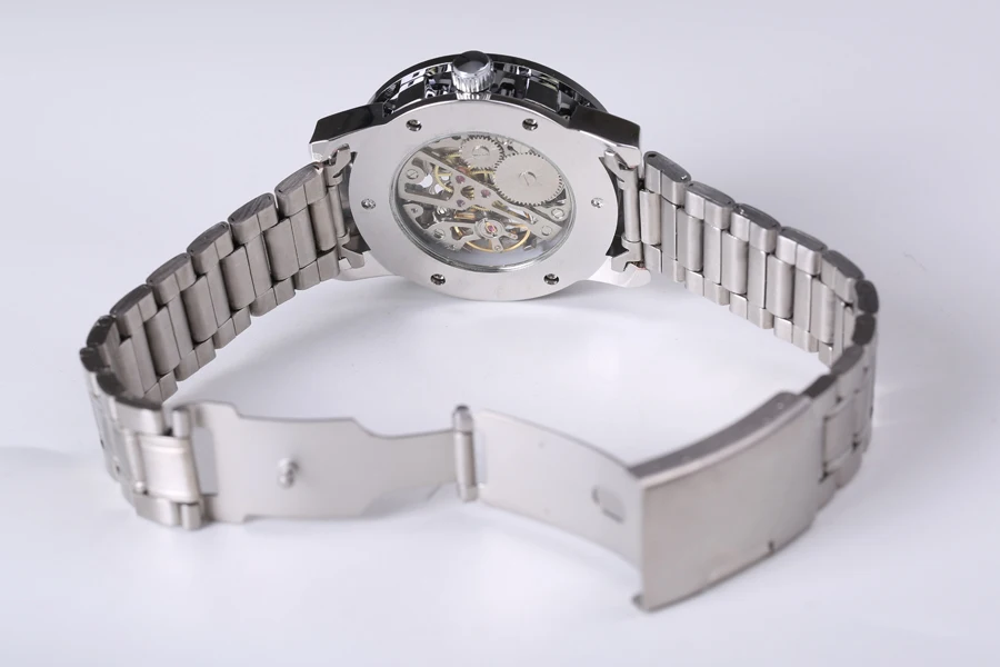 Marca de Topo Relógio Mecânico Esqueleto Luxo