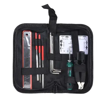 

1 set Guitar Professional Tools Nursing Repair Kit Bakelite Guitar Guitar Repair Cleaning Kit Guitar Punch File with Bag