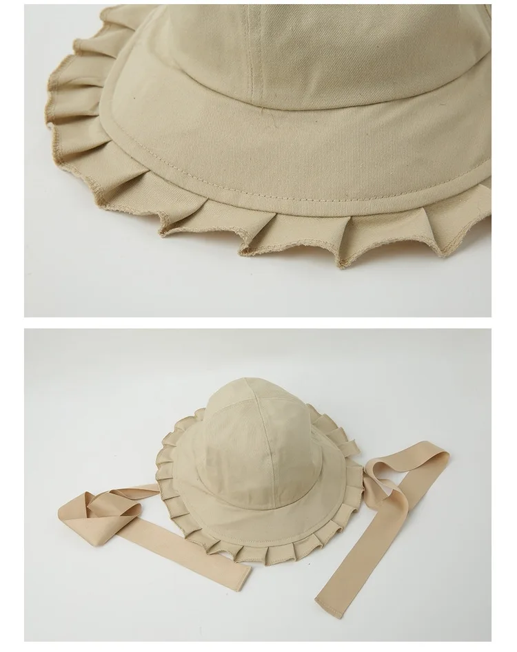 Большая шляпа для девочек, сердце, лист лотоса, рыбак, Женская Летняя шляпка, шляпа от солнца, простая шапочка для бассейна