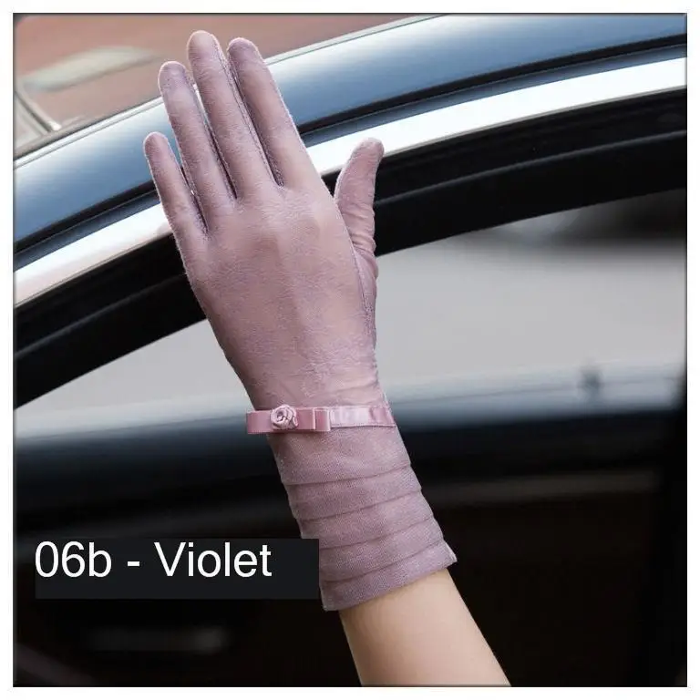 Женские кружевные открытые перчатки кружевные перчатки автомобильные летние весенние женские эластичные перчатки с сенсорным экраном с