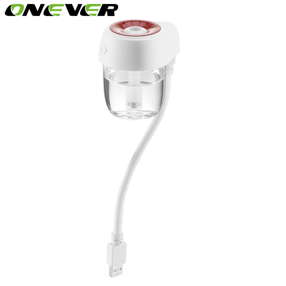

Onever 85ml USB Car Diffuser Humidifier Ultrasonic USB Car Air Refresher 7 Color LED Lights Changing for Travel Vehicle