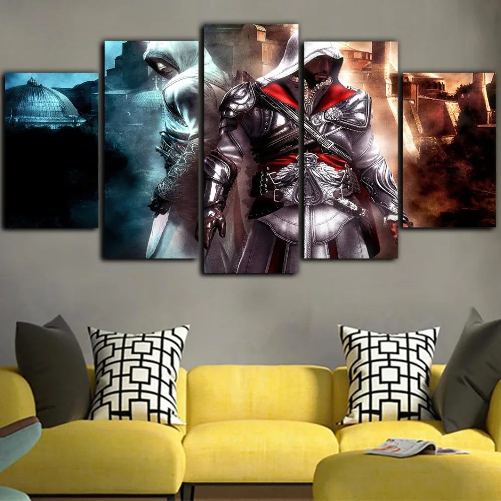 5 шт. игры плакаты и принты гостиная плакаты Assassins Creed живопись Tableau фотографии Quadros Decoracao Северный плакат