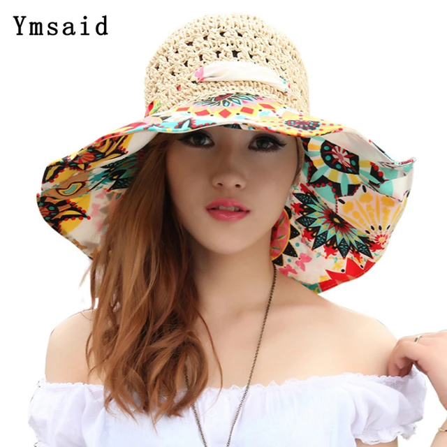 Uv Sun Protection Female Uv Hat, Women Straw Hat Big Bow