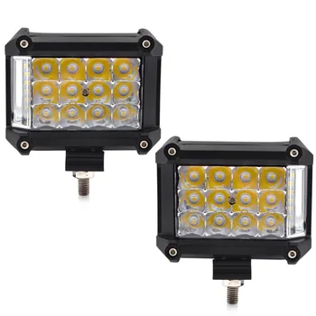 

Safego 2pcs 4 inch 57W LED Work Light Offroad Car 4WD Truck Tractor Boat Trailer 4x4 SUV ATV 12V 24V Spot Flood LED Light Bar
