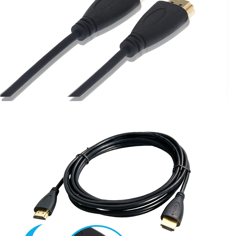 HDMI кабель 1080P высокоскоростной позолоченный штекер Male-Male 1,4 V HD кабели 3 фута 9 футов 0,3 м 1 м 2 м 3 м 5 м 7,5 м 10 м для HD lcd HDTV xbox