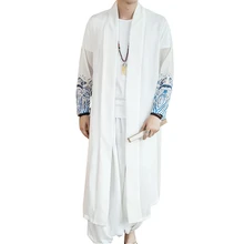 Летняя мужская длинная куртка, модное повседневное мужское длинное пальто, свободное удобное длинное пальто, мужской Тренч S M L XL XXL XXXL XXXXL XXXXXL