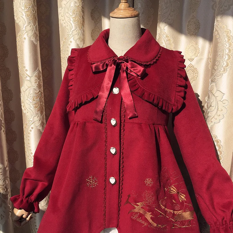 

Free Time-limited Direct Selling Shipping 2019 New The Embroidery, Brocade Garden Winter Coat And Wool Warm Collars