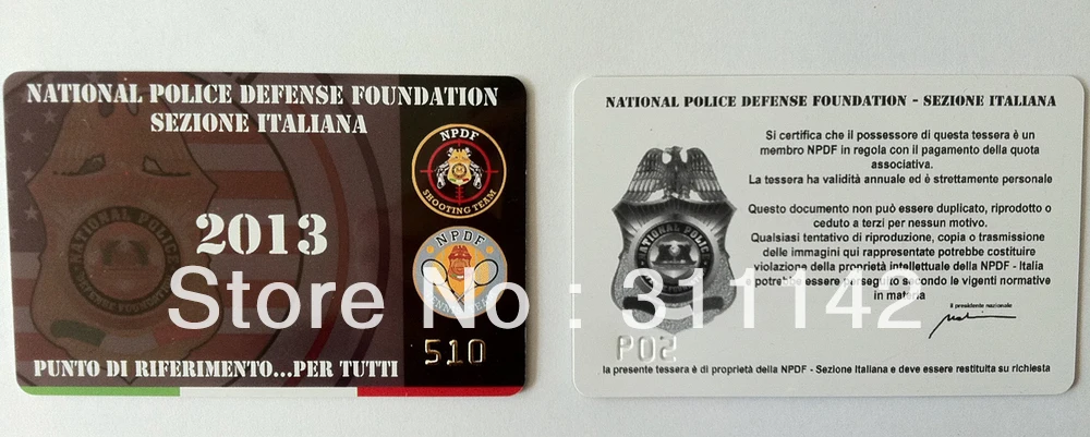 Custom design VIP member PVC card 1000pcs/lot photo