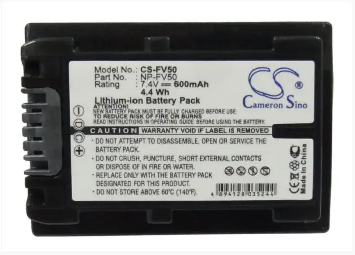 Cameron sino 600 mAh аккумулятор для SONY DCR-DVD403 DCR-DVD505 DCR-HC23E DCR-HC27 DCR-HC41 DSLR-A330 E HDR-CX350VET