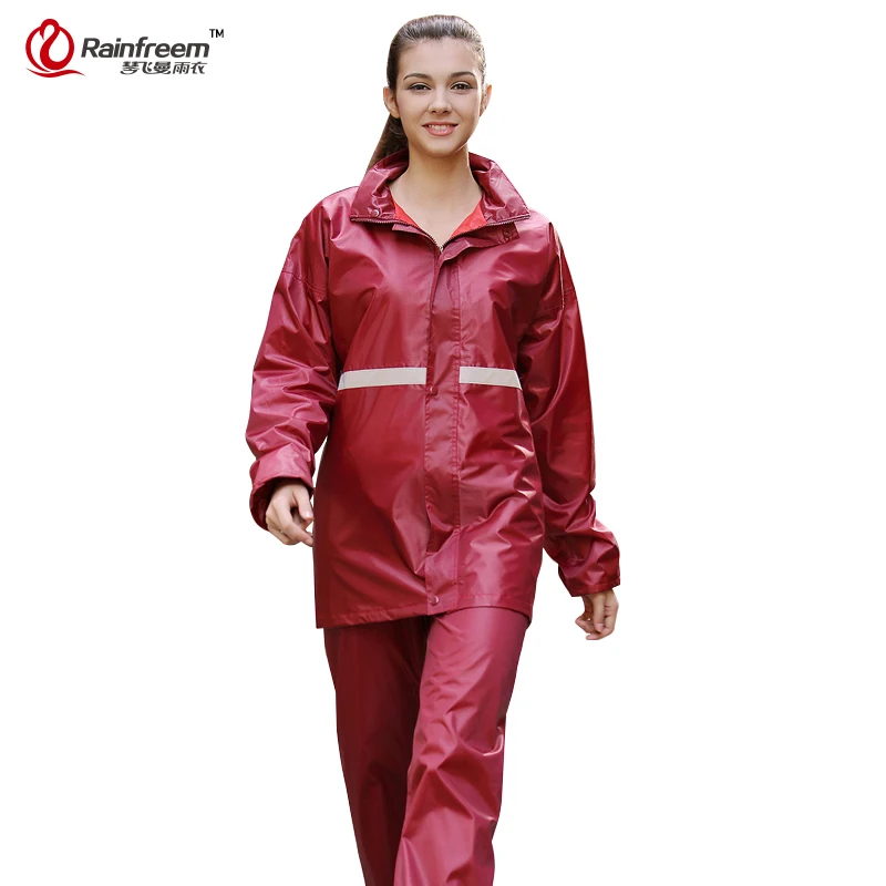 

Rainfreem Men/Women Raincoat Suits Impermeable Poncho Waterproof Double-layer Rain Coat Women Camping Outdoor Rain Gear Poncho