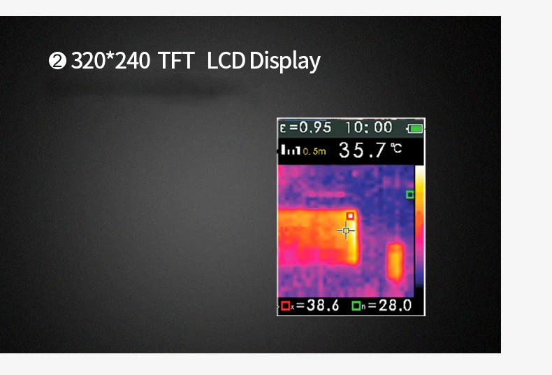 DT-9868 тепловизор Ручной ИК инфракрасный тепловизор температура изображения цифровой дисплей измеритель температуры