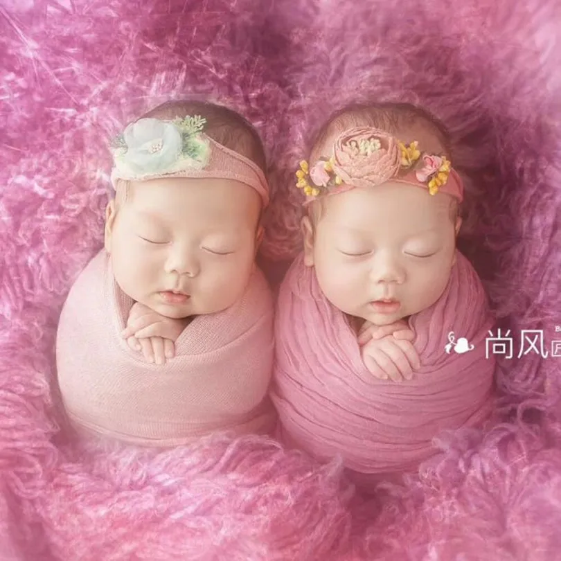 Newborn baby stretch knit wrap Baby Jersey wrap photography props