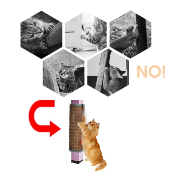 

Chair Table Mat Furniture Protector Cat Play Toys Bells Sisal Cat Scratch Board Straw Mat Cat Scratcher Kitten Mat Climbing Tree