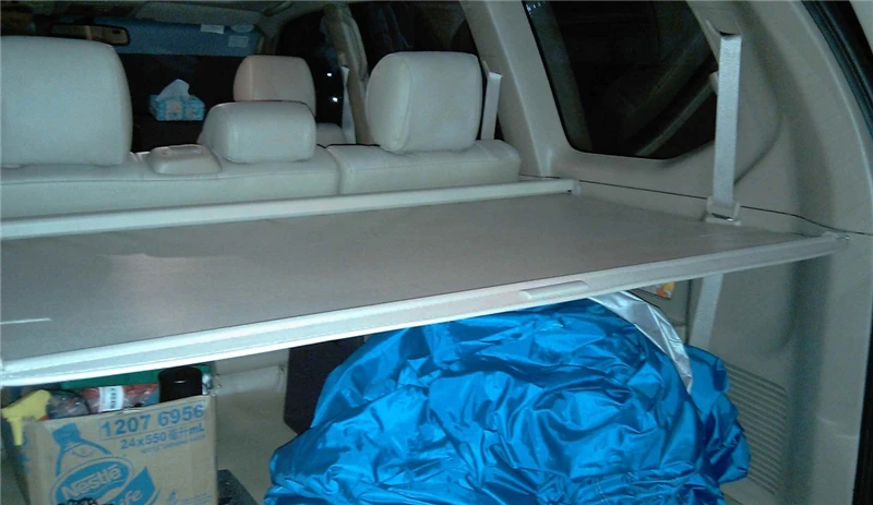 Для TOYOTA Land Cruiser PRADO 120 2003 2009 Задняя багажная крышка груза защитный экран затеняющий