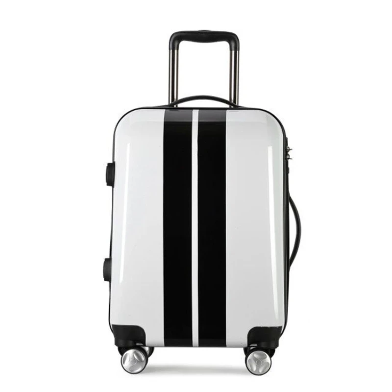 

New 20"inch Cabin Women Rolling Luggage bag,100% PC Travel Suitcase box,Men Universal wheel Laptop Case Trolley