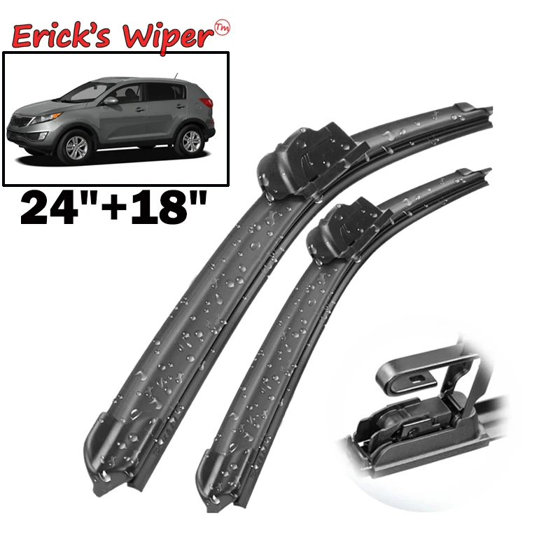 

Erick's Wiper LHD Front Wiper Blades For Kia Sportage SL 2010 - 2014 Windshield Windscreen Front Window 24"+18"