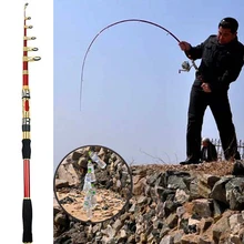 Сверхмощный Углерод телескопическая удочка телескоп Спиннинг Удочка canne a peche pesca 2,1 m 2,4 m 2,7 m 3,0 m 3,6 m