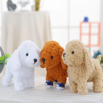 

25*28CM Cute Puppy Dolls Curly Teddy Dogs Stuffed Pet Soft Toys for Kids Children Birthday Gifts